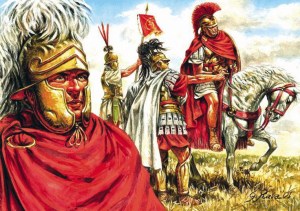 Oficiales romanos.